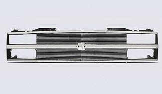Street Scene - Chevrolet Silverado Street Scene Chrome Grille Shell with 4mm Billet Grille - 950-75537