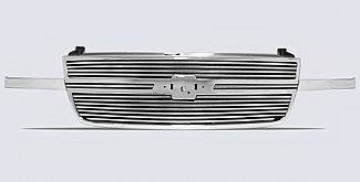 Street Scene - Chevrolet Silverado Street Scene Chrome Grille Shell with 8mm Polished Billet Grille - 950-75555