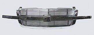 Street Scene - Chevrolet Silverado Street Scene Chrome Grille Shell with 4mm Polished Billet Grille - 950-75556