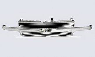 Street Scene - Chevrolet Suburban Street Scene Chrome Grille Shell with 8mm Polished Billet Insert - 950-75562