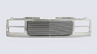 Street Scene - GMC CK Truck Street Scene Chrome Grille Shell with 8mm Polished Billet Grille - 950-75563
