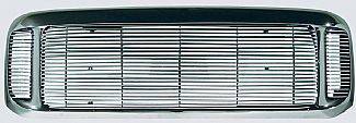 Street Scene - Ford Superduty Street Scene Chrome Grille Shell with 4mm Polished Billet Grille - 950-75572