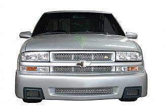 Street Scene - Chevrolet S10 Street Scene Black Chrome Grille for Generation 4 Bumper Cover - 950-76149