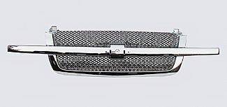 Street Scene - Chevrolet Silverado Street Scene Chrome Grille Shell with Chrome Speed Grille - 950-78556