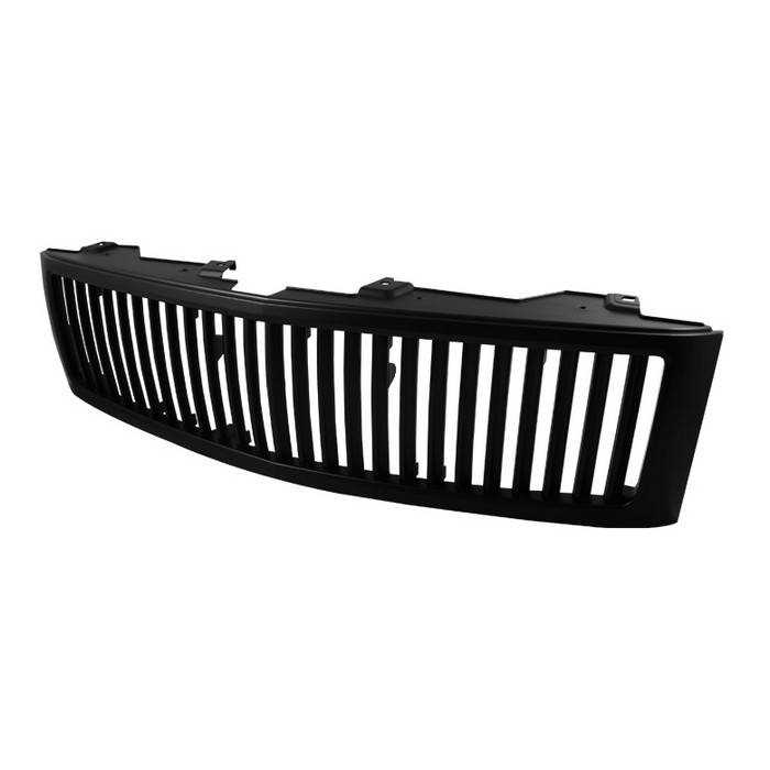 Spyder - Chevrolet Silverado Spyder Vertical Front Grille - Black - GRI-SP-CS07-VT-BK