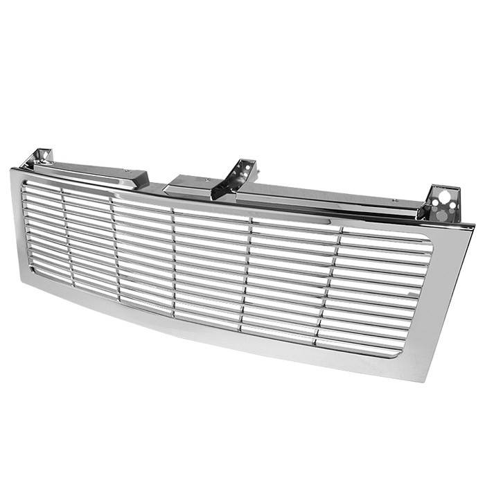 Spyder - Chevrolet Silverado Spyder Horizontal Front Grille - Chrome - GRI-SP-CS99-CT-H-C