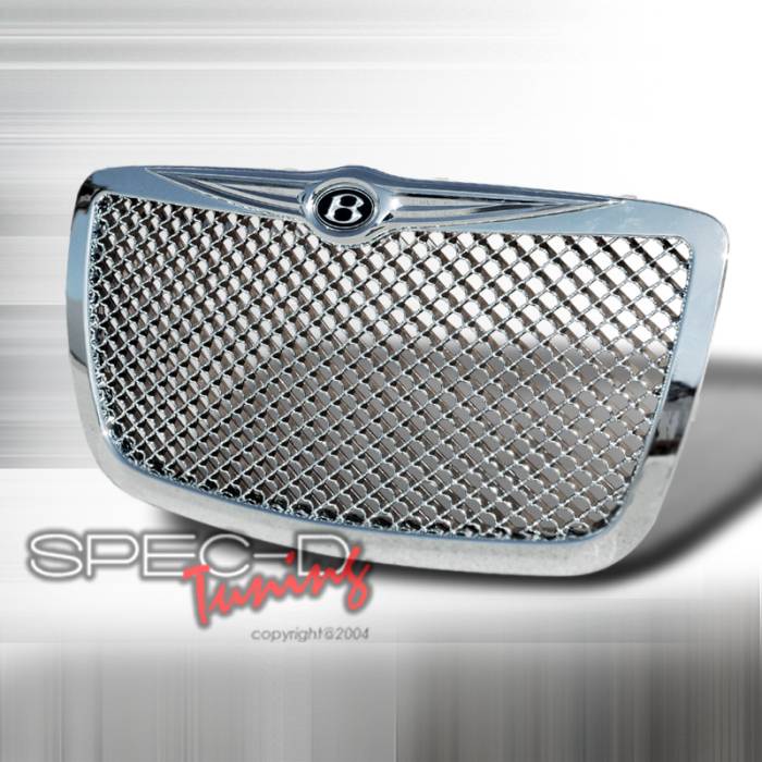 Spec-D - Chrysler 300 Spec-D Mesh Grille - Chrome - HG-300C05C