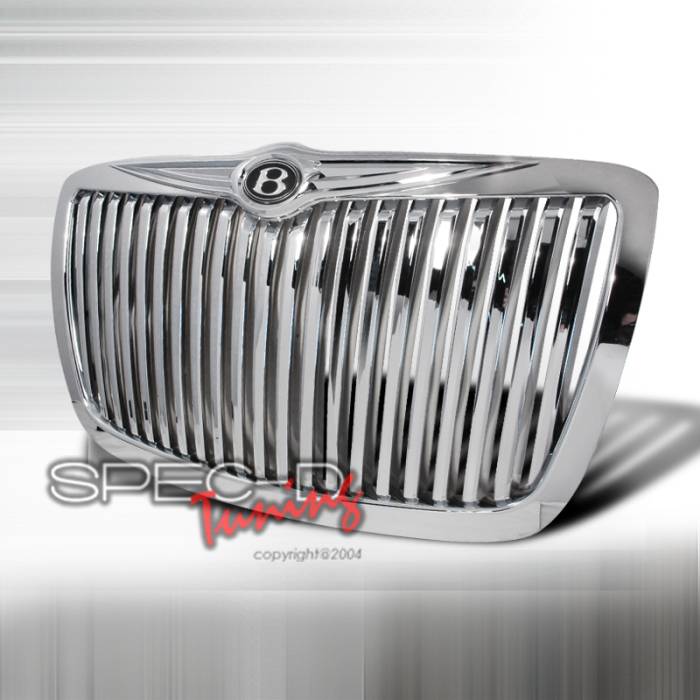 Spec-D - Chrysler 300 Spec-D Vertical Grille - Chrome - HG-300C05CVT