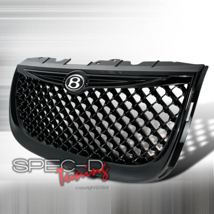 Spec-D - Chrysler 300 Spec-D Mesh Grille - Black - HG-300M99JM