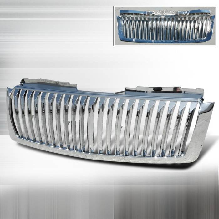 Spec-D - Chevrolet Avalanche Spec-D Vertical Grille - Chrome - HG-AVA07CVT
