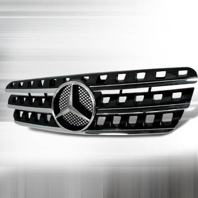 Spec-D - Mercedes-Benz ML Spec-D AMG Grille - Black - HG-BW16396AMG-BK