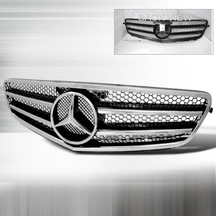 Spec-D - Mercedes-Benz C Class Spec-D CL Style Grille - Black - HG-BW20407JMCL