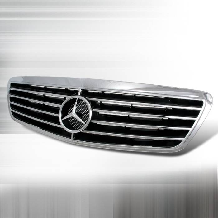 Spec-D - Mercedes-Benz S Class Spec-D Front Hood Grille - Chrome - HG-BW22099CA