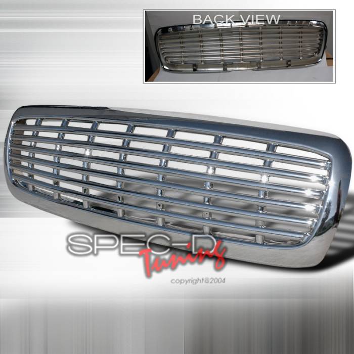 Spec-D - Dodge Dakota Spec-D Front Grille - Chrome - HG-DAK97C-JY