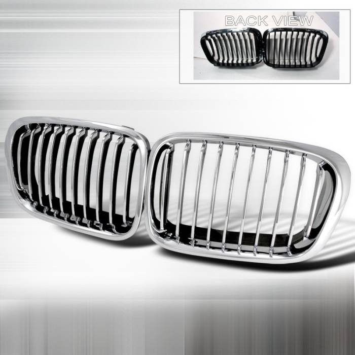 Spec-D - BMW 3 Series 4DR Spec-D Front Hood Grille - Chrome - HG-E4699CC
