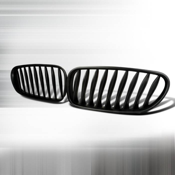 Spec-D - BMW Z4 Spec-D Front Hood Grille - Black - HG-E8909BB