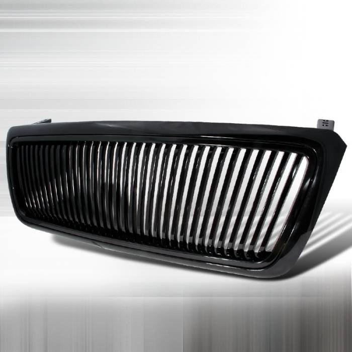 Spec-D - Ford F150 Spec-D Vertical Grille - Black - HG-F15004JMVT
