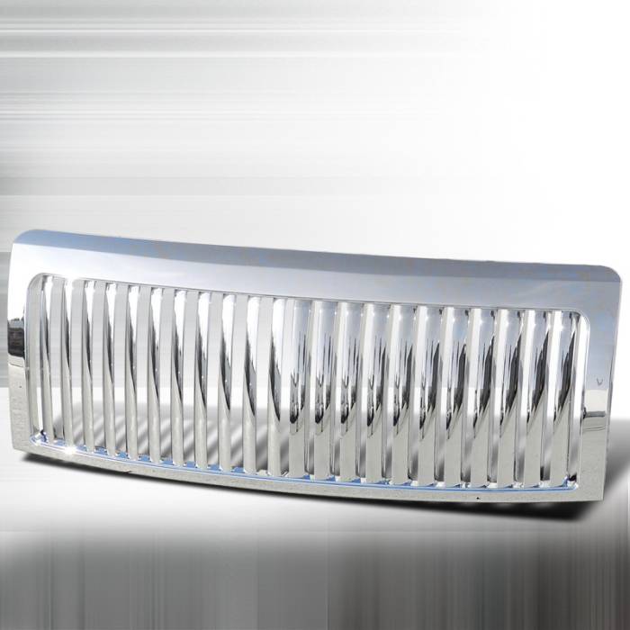 Spec-D - Ford F150 Spec-D Chrome Vertical Grille - HG-F15009CVT