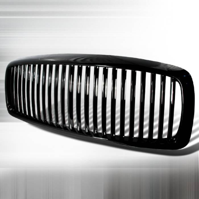 Spec-D - Dodge Ram Spec-D Vertical Grille - Black - HG-RAM02JMVT