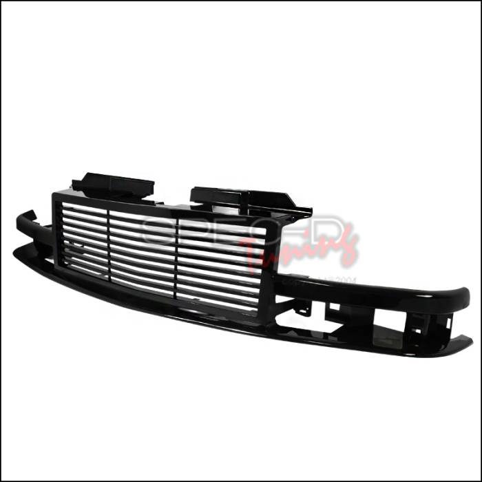 Spec-D - Chevrolet S10 Spec-D Front Grille - Black - HG-S1098JM