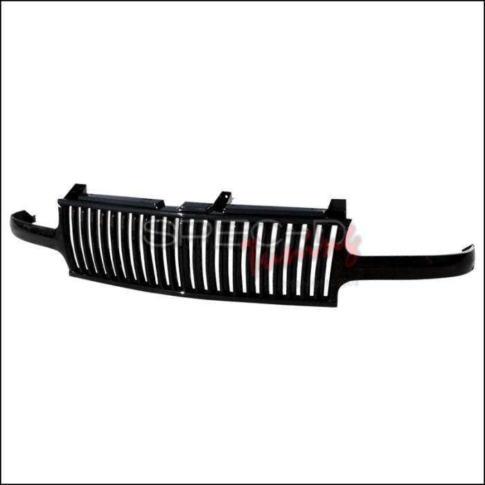 Spec-D - Chevrolet Silverado Spec-D Vertical Grille - Black - HG-SIV99JMVT