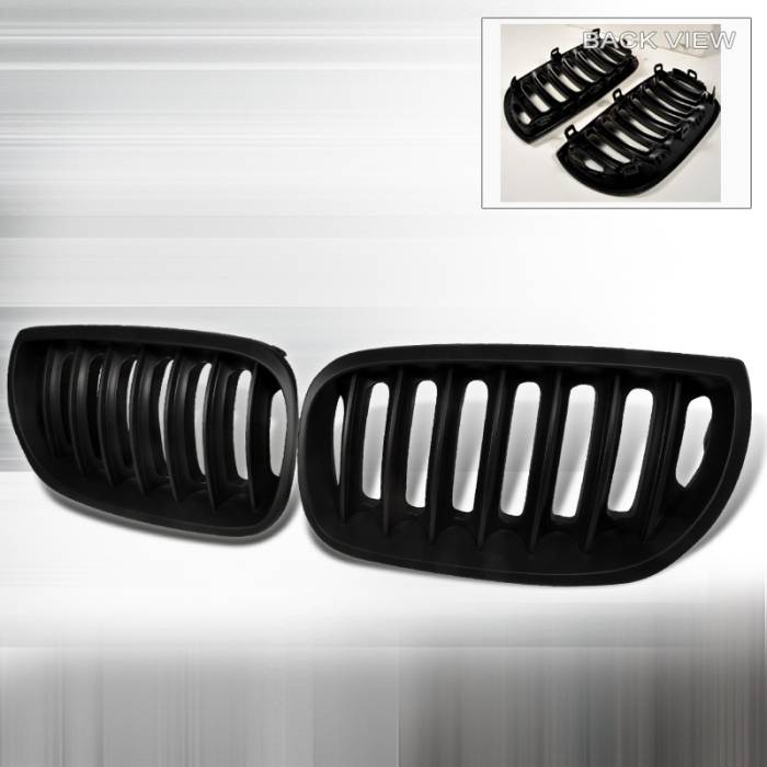 Spec-D - BMW X3 Spec-D Hood Grille - Black - HG-X304BB