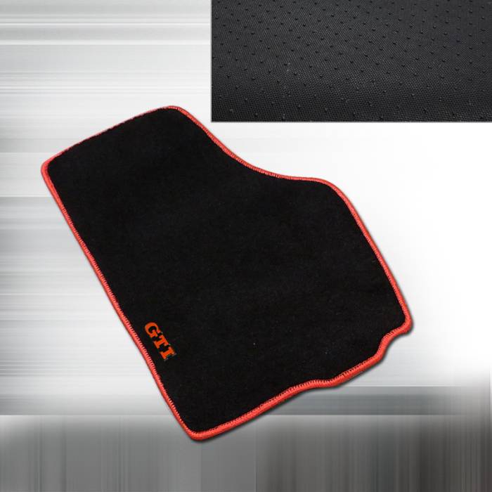 Spec-D - Volkswagen Golf Spec-D Floor Mat with Logo - MAT-GLF05-GTI