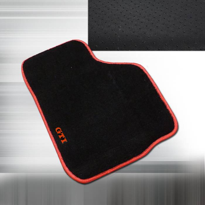 Spec-D - Volkswagen Golf Spec-D Floor Mat with Logo - MAT-GLF99-GTI
