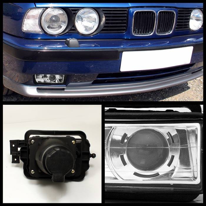 BMW 5 Series Spyder Projector Fog Lights - No Switch - Euro - FL