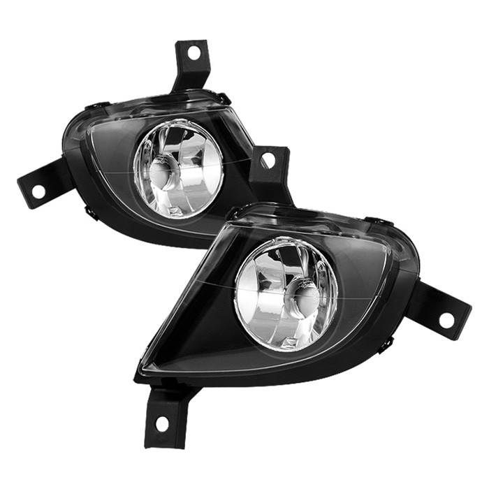 Spyder - BMW 3 Series 4DR Spyder Fog Lights - Black - FL-CH-BE9009-BK