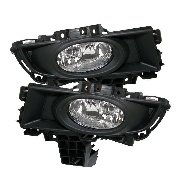 Spyder - Mazda 3 4DR Spyder OEM Fog Lights - Clear - FL-CL-MAZ307-C