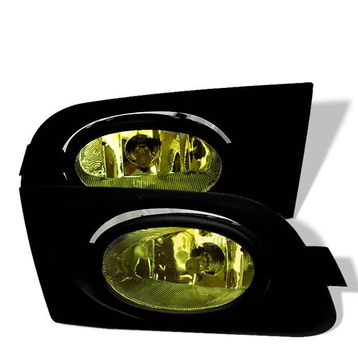 Spyder - Honda Civic 2DR & 4DR Spyder OEM Fog Lights - Yellow - FL-HC01-Y