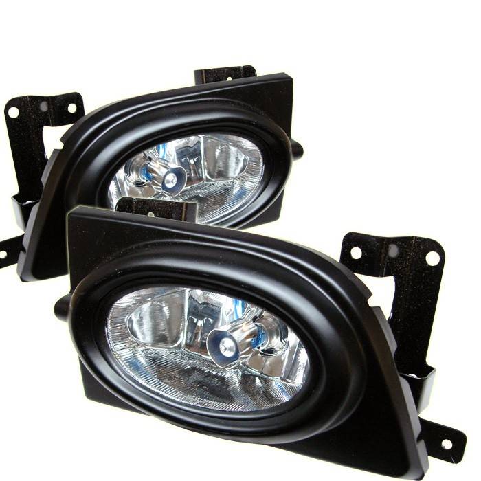 Spyder - Honda Civic 4DR Spyder OEM Fog Lights - Clear - FL-HC06-4D