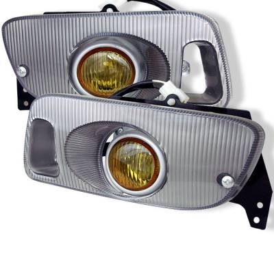 Spyder - Honda Civic 2DR & 3DR Spyder OEM Fog Lights - Yellow - FL-HC92-Y