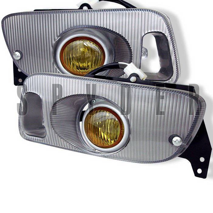 Spyder Auto - Honda Civic 2DR Spyder OEM Fog Lights - Yellow - FL-HC92-Y