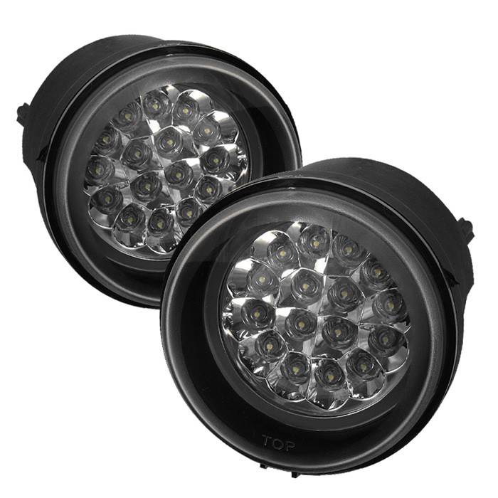 Spyder - Jeep Patriot Spyder LED Fog Lights - Clear - FL-LED-DCH05-C