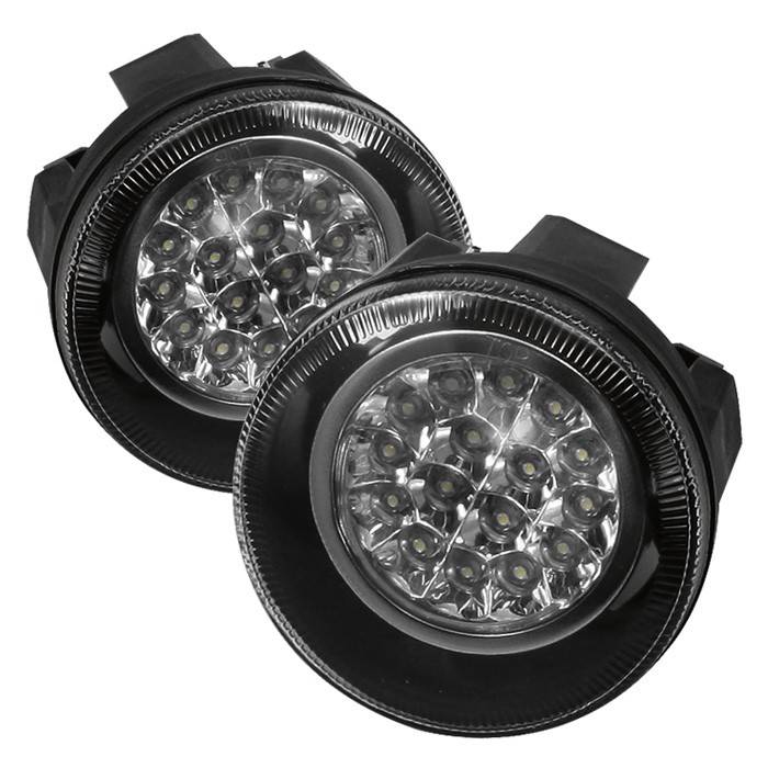 Spyder - Dodge Dakota Spyder LED Fog Lights - Clear - FL-LED-DDAK01-C