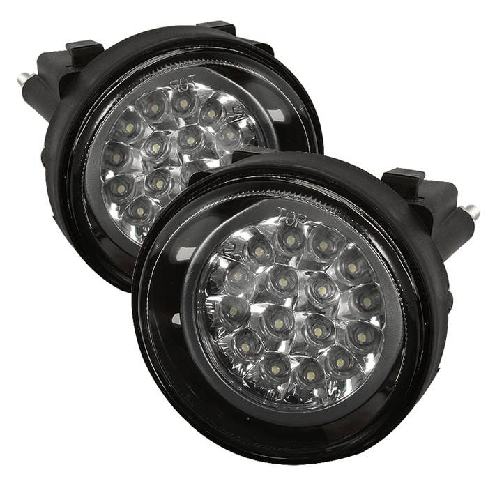 Spyder - Dodge Neon Spyder LED Fog Lights - Clear - FL-LED-DN03-C