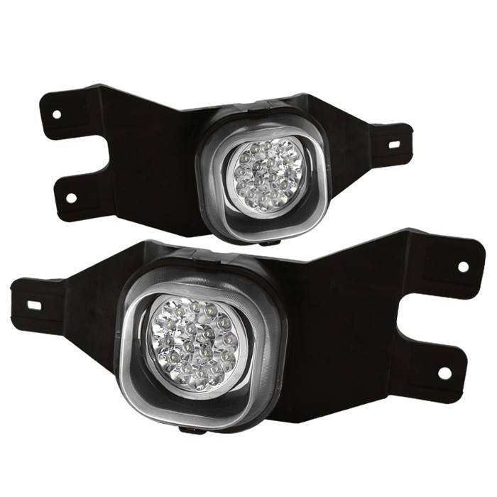 Spyder - Ford F250 Spyder LED Fog Lights - Clear - FL-LED-FF25001-C
