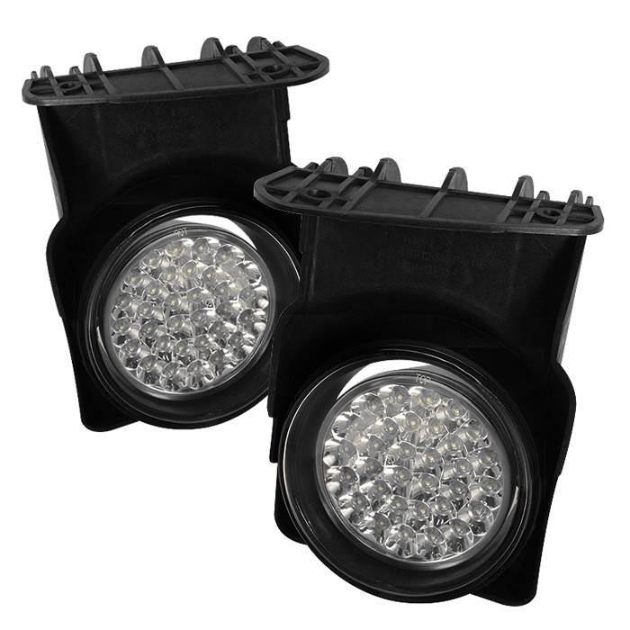 Spyder - GMC Sierra Spyder LED Fog Lights - Clear - FL-LED-GS03-C