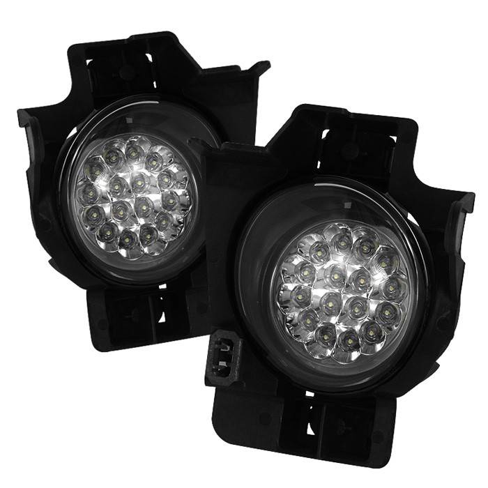 Spyder - Nissan Altima Spyder LED Fog Lights - Clear - FL-LED-NA08-2D-C