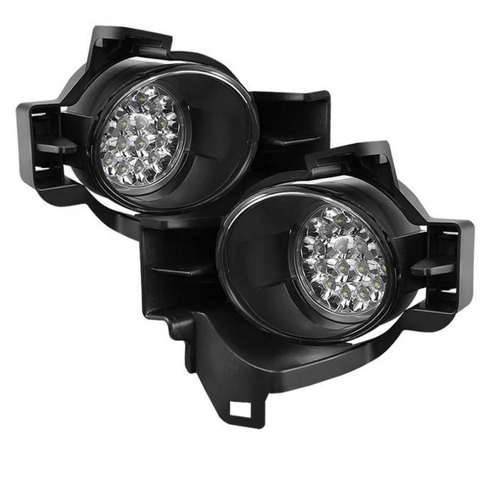Spyder - Nissan Altima Spyder LED Fog Lights - Clear - FL-LED-NA2010-4D-C