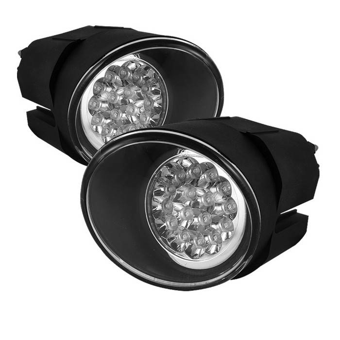 Nissan Frontier Spyder LED Fog Lights - Clear - FL-LED-NM00-C