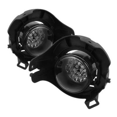 Spyder - Nissan Frontier Spyder LED Fog Lights - Clear - FL-LED-NP05-C