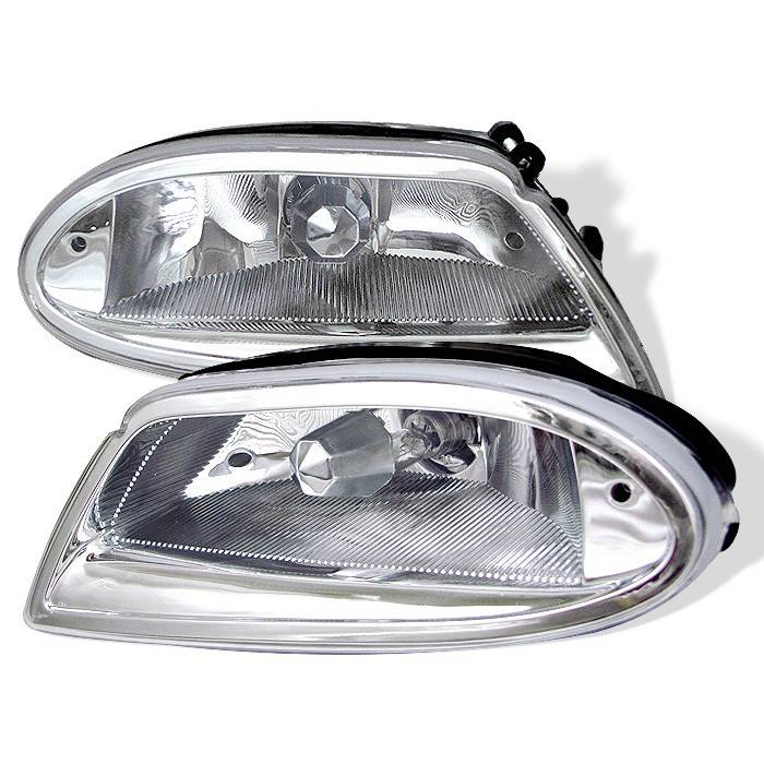 Spyder - Mercedes-Benz ML Spyder Fog Lights - No Switch - Chrome - FL-MBW16398