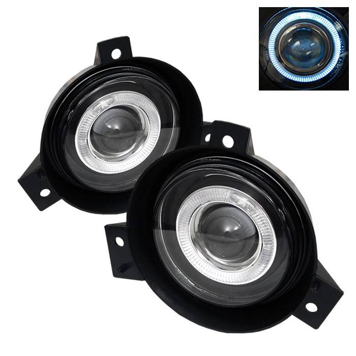 Spyder - Ford Ranger Spyder Halo Projector Fog Lights - Clear - FL-P-FR01-HL