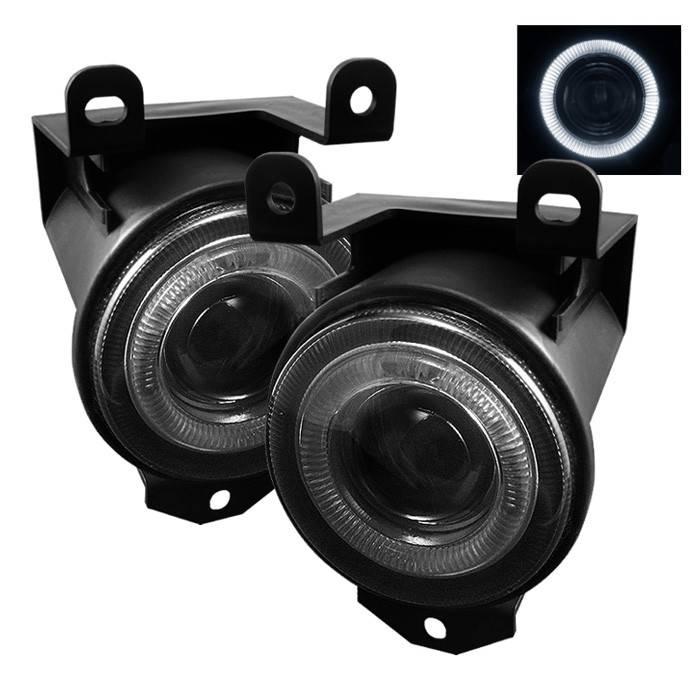Spyder - Pontiac Bonneville Spyder Halo Projector Fog Lights - Smoke - FL-P-GD99-HL-SM