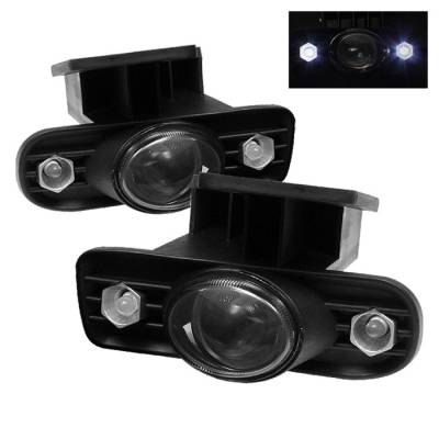 Spyder - GMC Sierra Spyder LED Projector Fog Lights - Smoke - FL-P-GS99-HL-SM