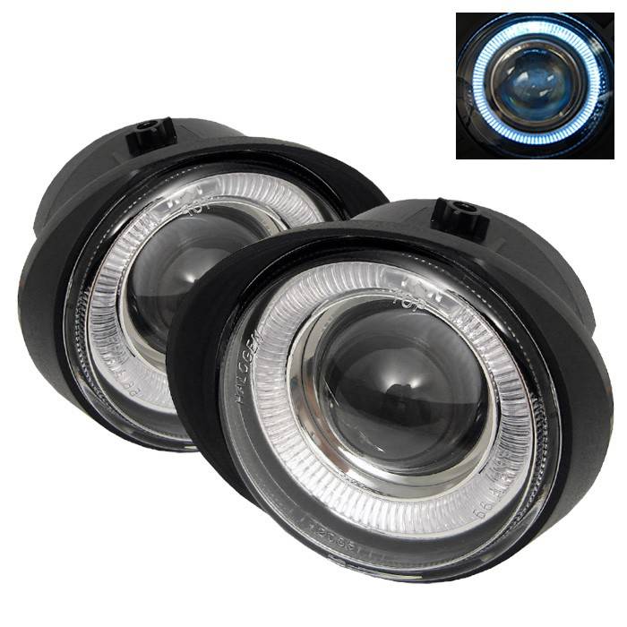 Spyder - Nissan Altima Spyder Halo Projector Fog Lights - Clear - FL-P-NA02-HL