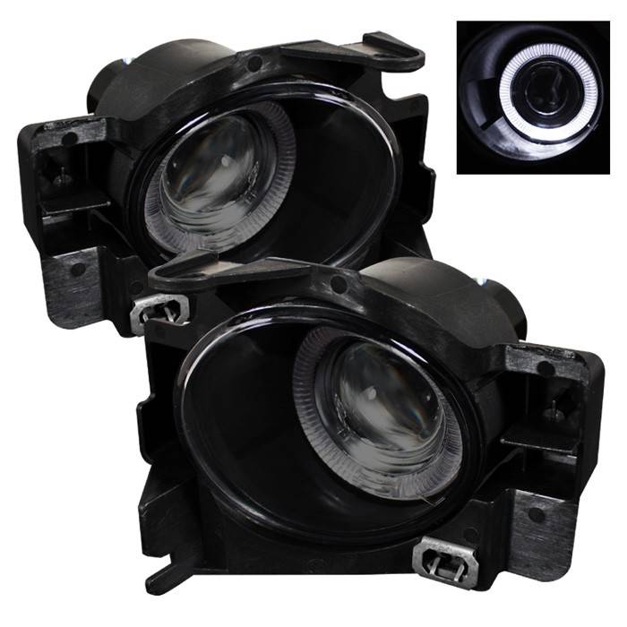 Spyder - Nissan Altima Spyder Halo Projector Fog Lights - Smoke - FL-P-NA08-2D-HL-SM